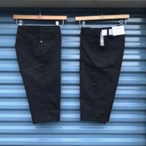 Bermuda Shorts . Size: 4 Petite Skimmer . (2) Pair Bundle . Black . New w/ Tags